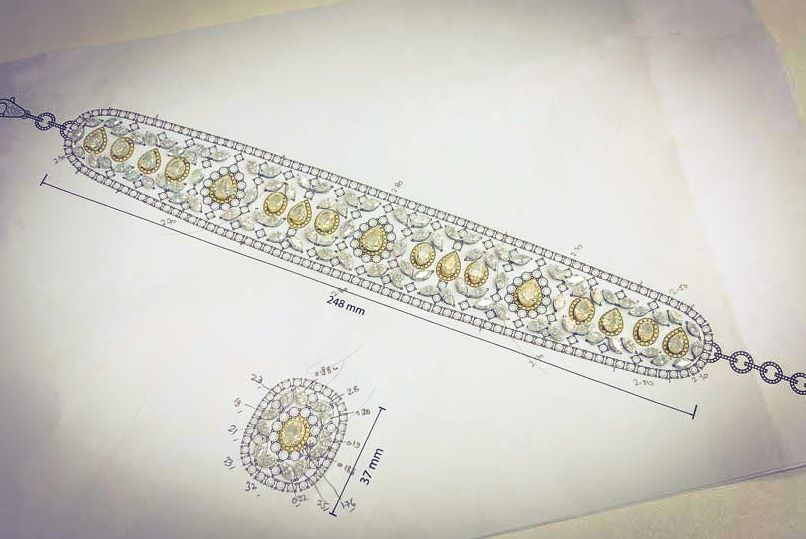 Nigaam Jewelry Artisan Drawing